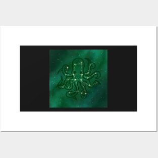 Octopus constellation Posters and Art